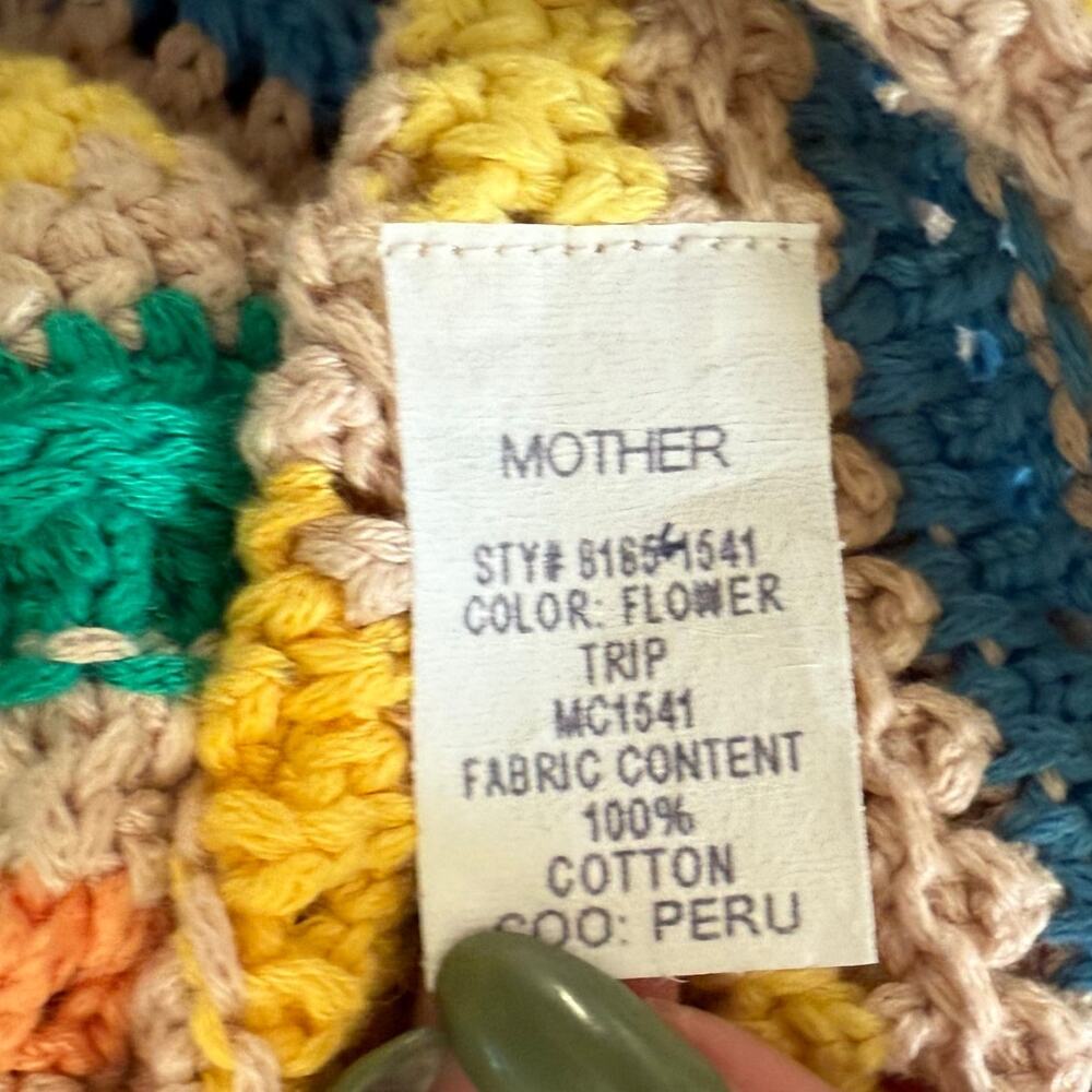 Mother Candy Stripe Cinch Tank Halter Top Fringe Midi Skirt Set size S NEW Tags - Picture 15 of 16